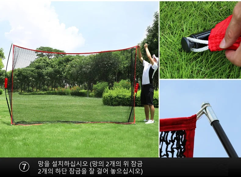 3M Golf Practice Net Set - Indoor/Outdoor Multi-Function Trainer for Swing, Chipping, and Cutting Practice