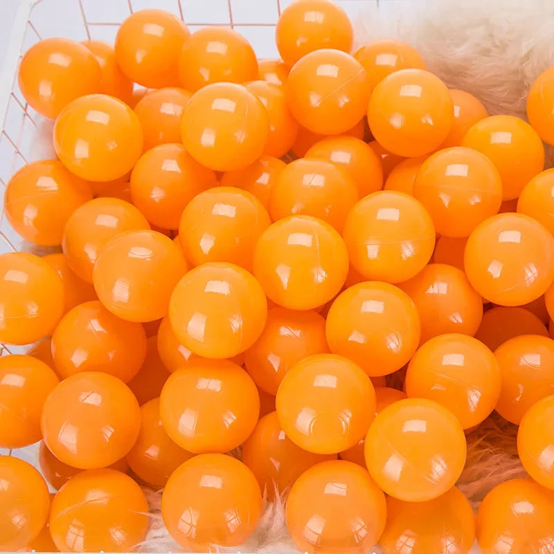 Colorful Ocean Ball Pit Balls - Eco-Friendly Non-Toxic Plastic Play Balls 5.5cm (50pcs Love & Star Shapes)