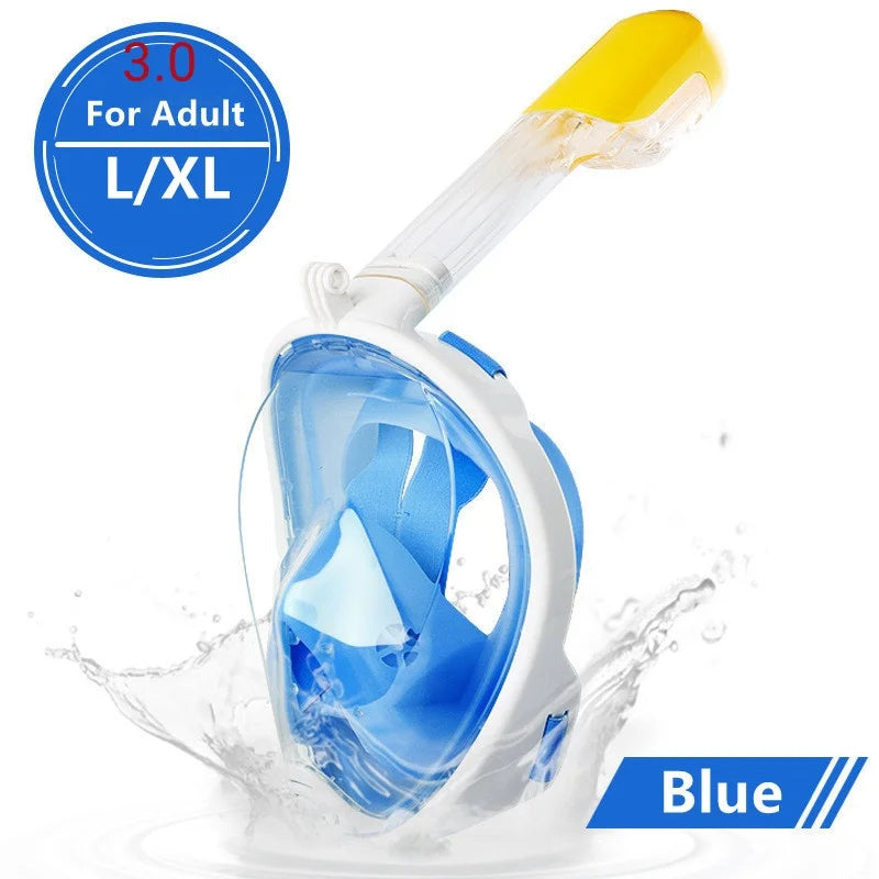 Full Face Diving & Snorkeling Mask – Anti-Fog, Waterproof | Adults & Kids