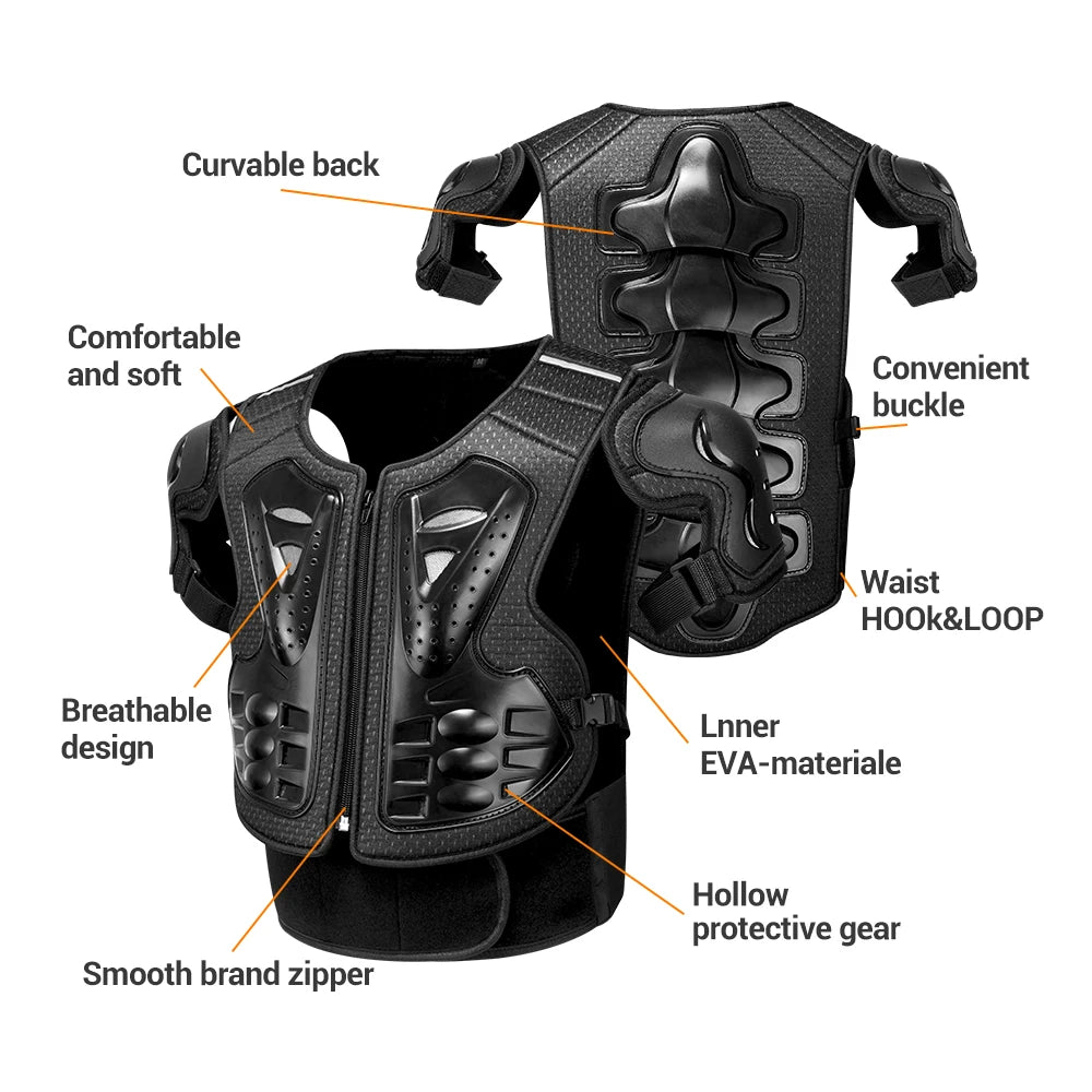 Men's Full Body Motorcycle Armor Jacket - Motocross Enduro Protective Equipment
