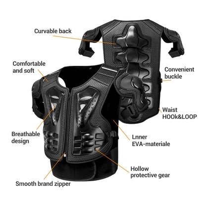 Men's Full Body Motorcycle Armor Jacket - Motocross Enduro Protective Equipment