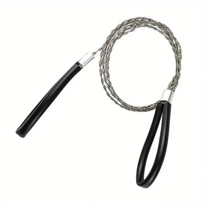 Portable Stainless Steel Wire Saw for Outdoor Camping & Hiking