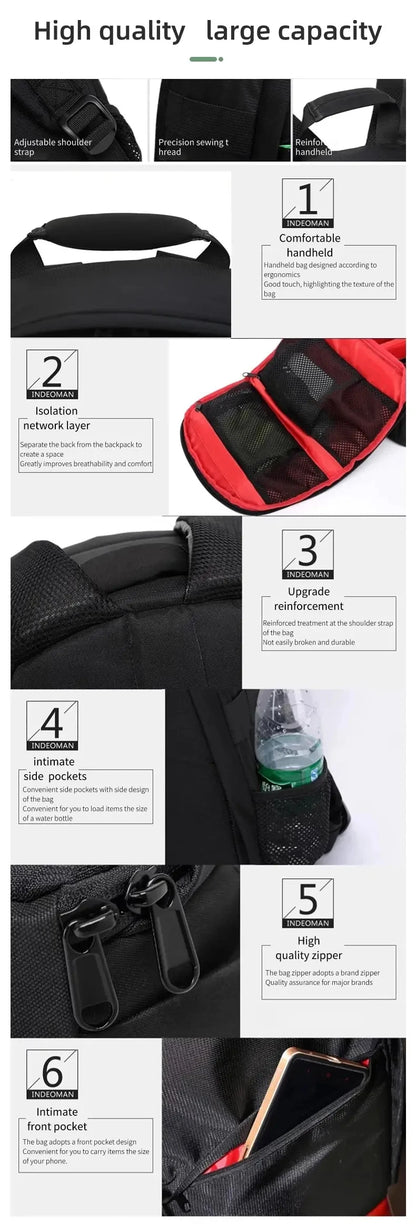 Professional Waterproof Camera Backpack - DSLR Photography Bag for Canon Nikon Sony Olympus Fuji - Digital Video Shoulder Knapsack Case