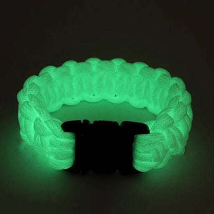 Tactical Glow-in-Dark Paracord - 550lb 9-Core 4mm Nylon Survival Rope for Camping & Outdoor Adventures