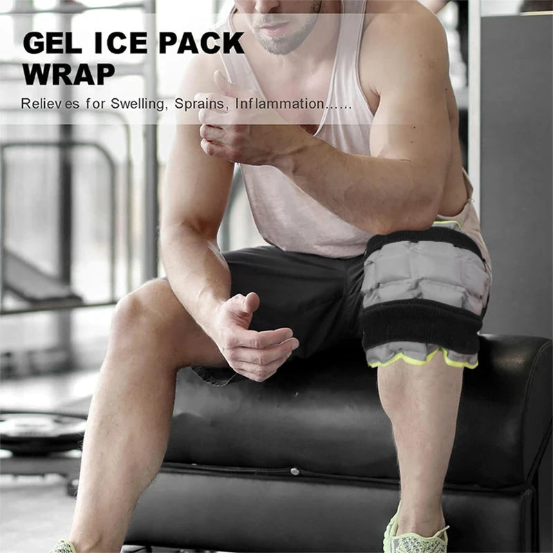 Multi-Functional Hot & Cold Therapy Knee Pad - Self-Absorbent Grey Compress Pack for Pain Relief & Physiotherapy