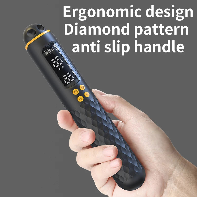 USB Rechargeable Smart Jump Rope - Digital Wireless Calorie Counter with Adjustable Length
