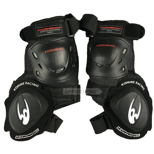 Komine SK-652 Motorcycle Knee Pads - Anti-Fall Slider Protectors for Track and Highway Riding