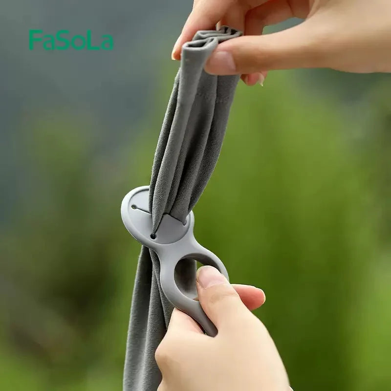 Outdoor Carabiner Clip - Multi-Purpose Water Bottle Holder & Towel Hook for Camping, Hiking & Sports