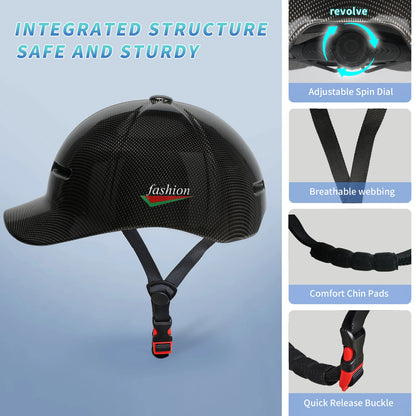 GUDOOK Baseball Cap Style Bicycle Helmet - Adjustable Adult Mountain & Road Bike Helmet with Peak