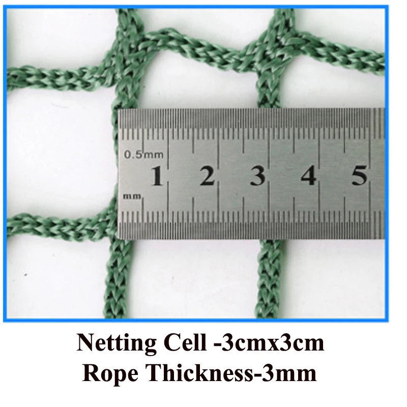 Heavy Duty Sports Practice Barrier Net - Multi-Purpose Nylon Safety Net for Golf, Soccer, Baseball & Balcony Protection