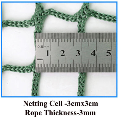 Heavy Duty Sports Practice Barrier Net - Multi-Purpose Nylon Safety Net for Golf, Soccer, Baseball & Balcony Protection