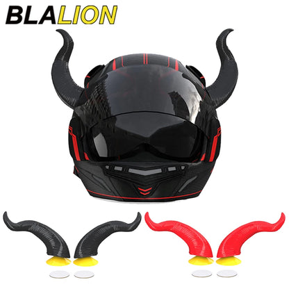Devil Horns Motorcycle Helmet Decoration - 2-Piece Set with Suction Mount | Cosplay Styling Accessory