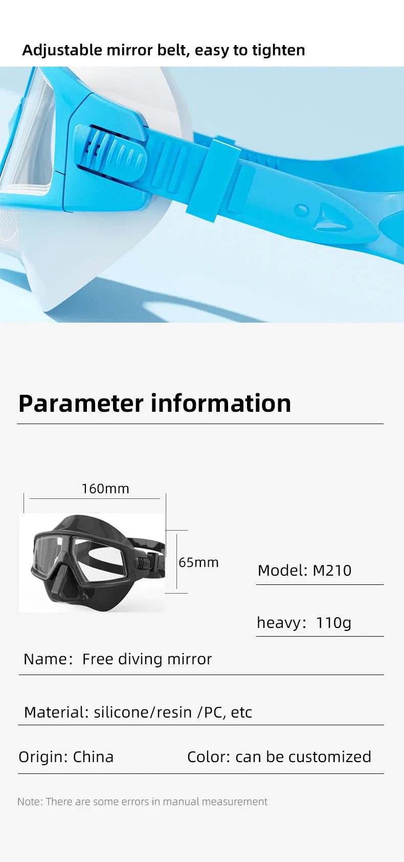 Professional Scuba Diving Mask Set HD Anti-Fog Lens UV Protection Adjustable Snorkeling Swimming Goggles for Adult Divers