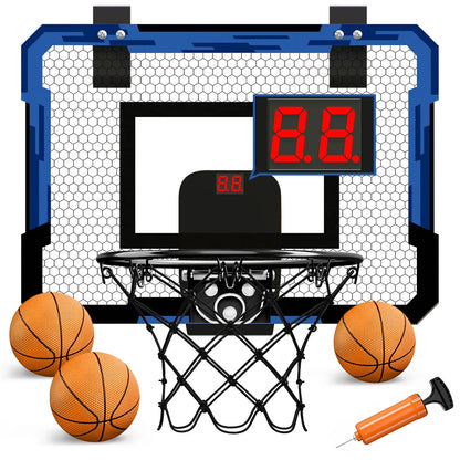 Wall-Mounted Ring Basketball Hoop – Indoor Training Mini Basketball Toy Set for Kids, Ideal for Home and Outdoor Play