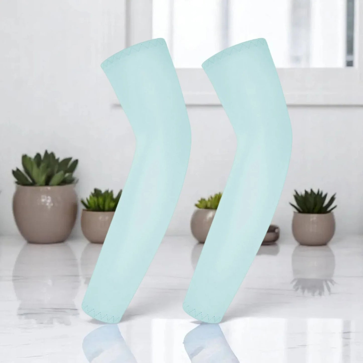 Children's Ice Silk Cooling Arm Sleeves - Quick-Dry UV Protection Cycling Arm Guards for Girls Outdoor Sports (1 Pair)