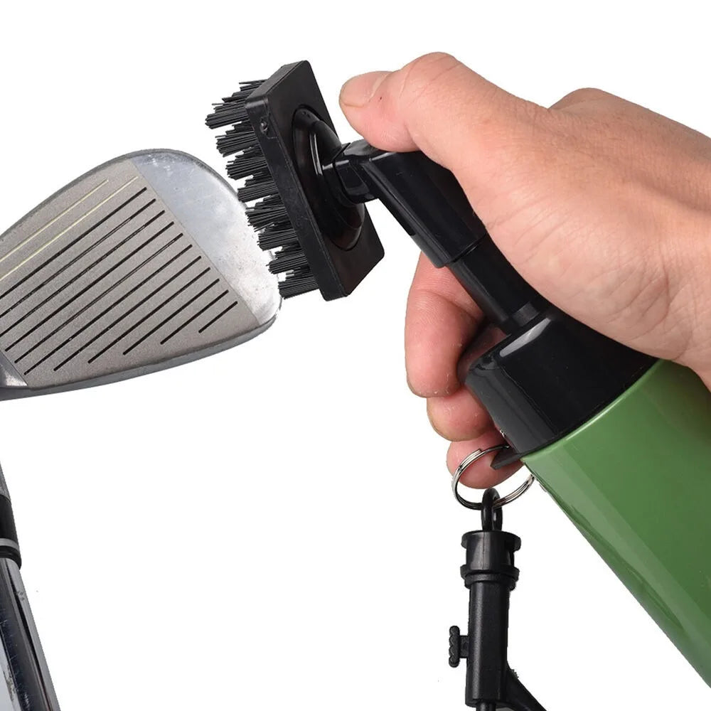 Professional Golf Club Groove Cleaner with Integrated Water Spray System