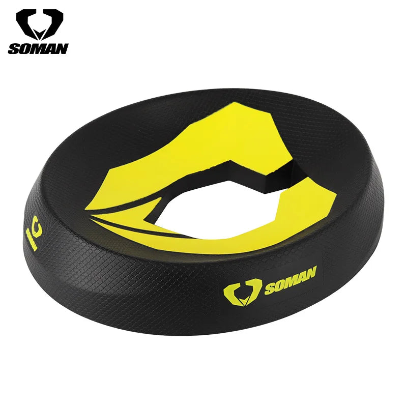 SOMAN Portable Motorcycle Helmet Stand - Donut Ring Support Pad - Scratch-Resistant Anti-Skid Protection