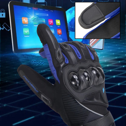 Waterproof Winter Motorcycle Gloves - Full Finger Protection with Touch Screen - Model WN-01