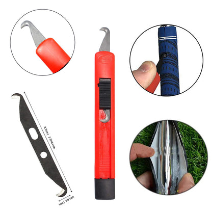 Professional Golf Club Regripping Kit - 13 Grip Tape Strips with Removal Tool, Rubber Vise Clamp & Cover for Complete Club Grip Repair