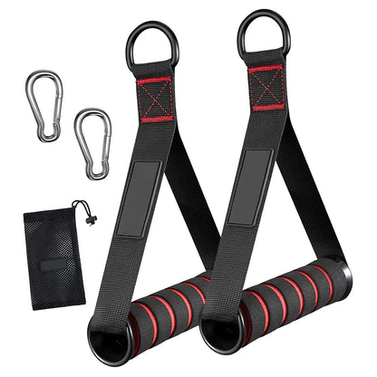 Exercise Handles for Cable Machines & Resistance Bands - 2 Pack