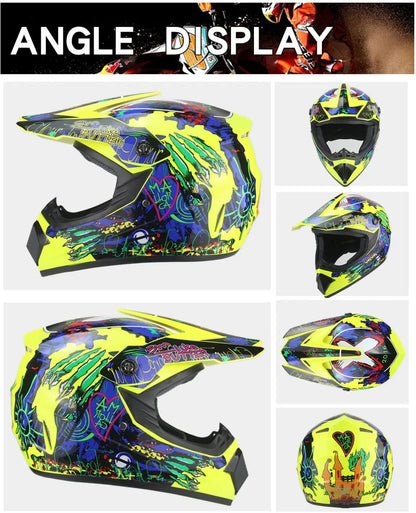 Full Face Motocross Helmet - Off-Road Downhill AM DH Cross Capacete - Free Shipping + 3 Free Gifts