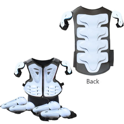 Youth Body Protection Armor Vest for Kids 1-1.7M - Motocross, Skiing & Skating Protective Gear