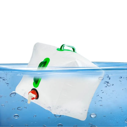 Large Capacity Portable Folding Water Container - Outdoor Camping Kettle & Plastic Bucket Equipment
