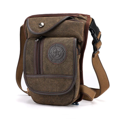 Large Capacity Canvas Nylon Drop Leg Waist Bag for Horse Riding - Portable Outdoor Equestrian Equipment