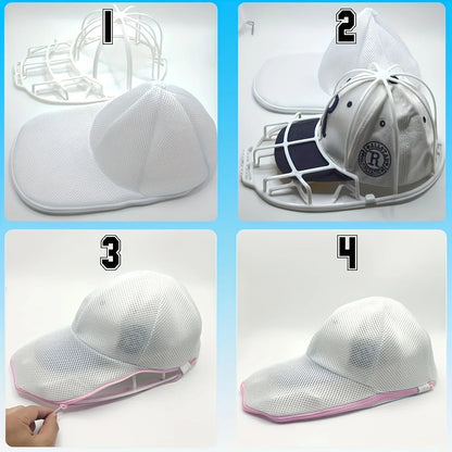 Baseball Cap Washing Machine Cleaner Cage with Mesh Bag