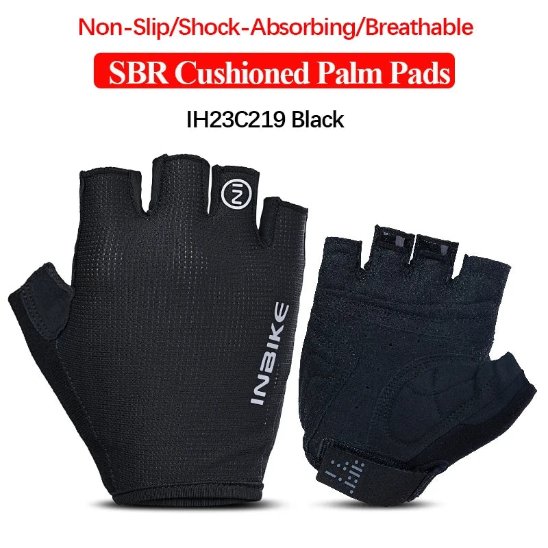 Half-Finger Gel Cycling Gloves - Shockproof Padded Sport Gloves for Men & Women