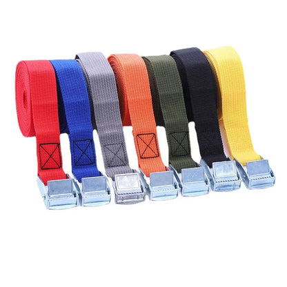 Heavy-Duty 5M Adjustable Luggage Straps with Pressure Buckle - Multi-Purpose Binding Belt and Safety Rope Tensioner