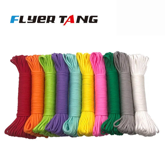 550 Paracord 4mm 7-Strand - Multi-Purpose Survival Rope for Climbing, Camping, Hiking, and Bracelets (Multiple Lengths)