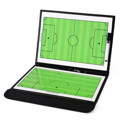 54cm Foldable Magnetic Football Tactic Board - Professional Soccer Coaching Tactical Clipboard with Chess Pieces