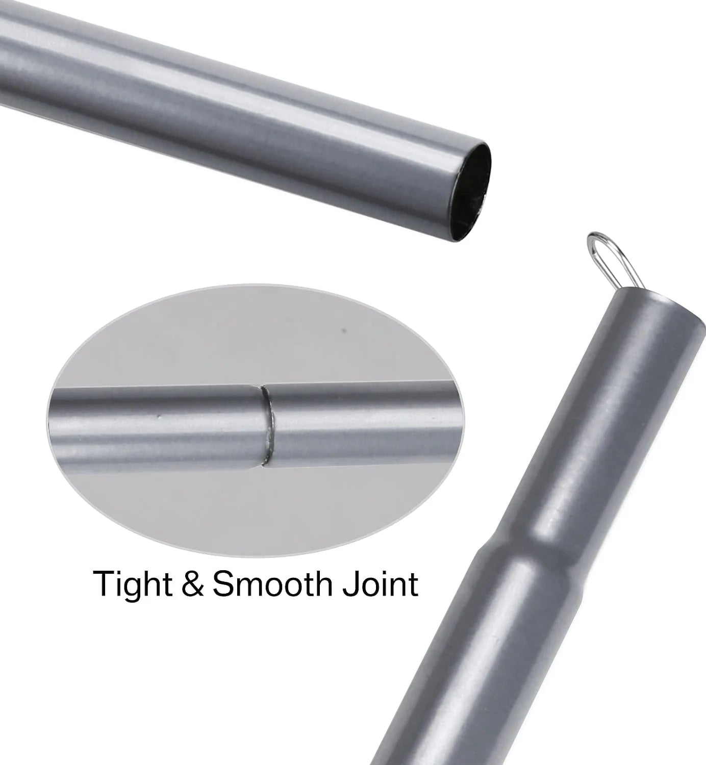 Adjustable Telescopic Tent Poles - Set of 2 Universal Aluminum Camping Awning Poles for Tarp, Sun Sail & Shelter Accessories