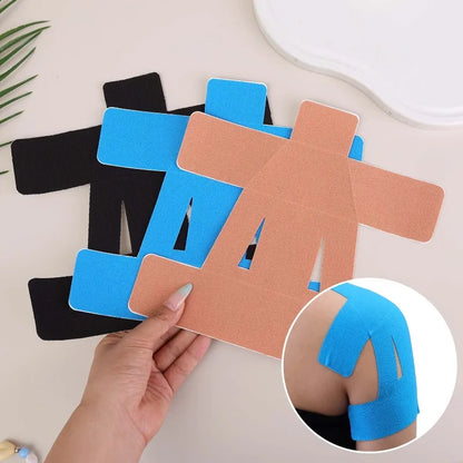 Precut Kinesiology Shoulder Tape - Waterproof & Breathable Elastic Sports Tape for Pain Relief & Muscle Support