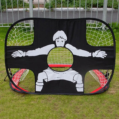 Foldable Football Goal – Nylon Soccer Target Net for Kids and Adults, Ideal for Playground, Backyard, Indoor & Outdoor Training