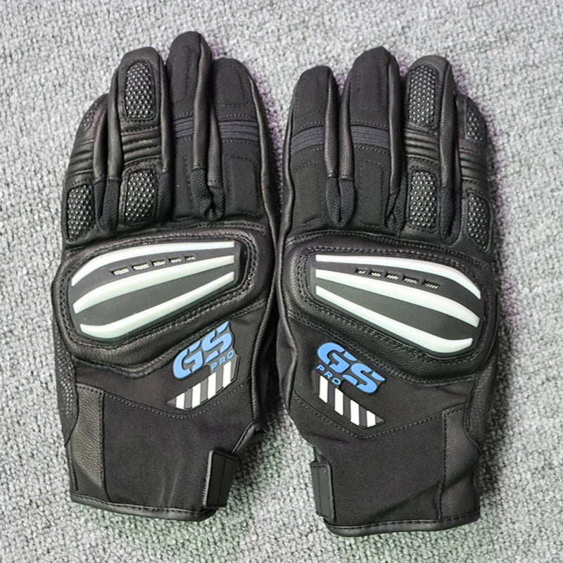 BMW Rally GS Motorcycle Racing Gloves - Touch Screen Off-Road Motocross Gloves
