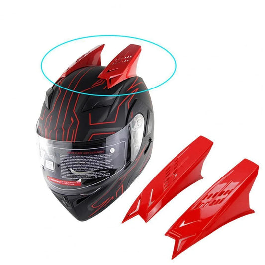 Motorcycle Helmet Horns - 2 Pack ABS Adhesive Modification Accessories