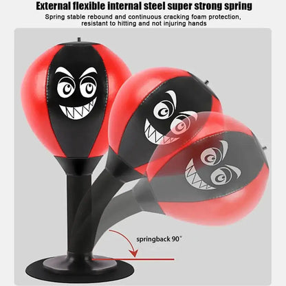 Desktop Punching Bag Stress Relief Toy - Suction Cup Boxing Ball for Kids & Adults