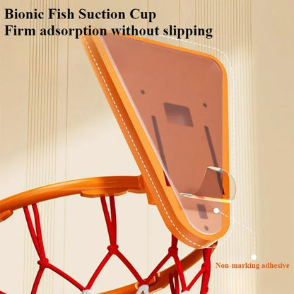 Wall-Mounted Foldable Basketball Hoop - Indoor Training System for Kids