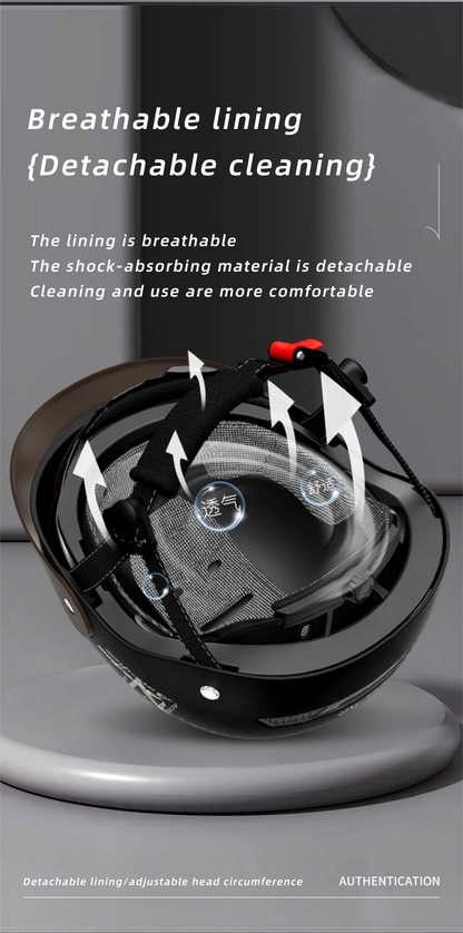MOWK Motorcycle Vintage Half Helmet Summer Breathable Men Women Electric Jet Scooter Open Face Helmets Reflective Safety Helmets