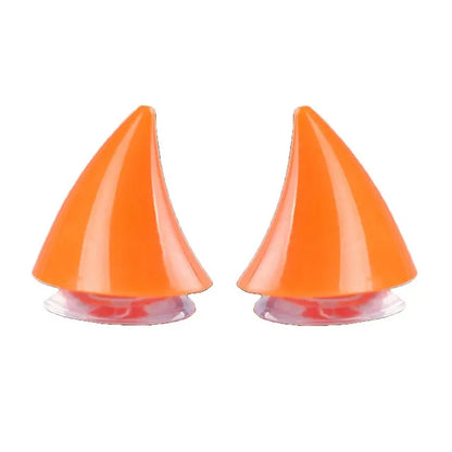 Motorcycle Helmet Horn Decoration - 2 Pack Rubber Corner Horns for Full Face Motocross & Off-Road Helmets