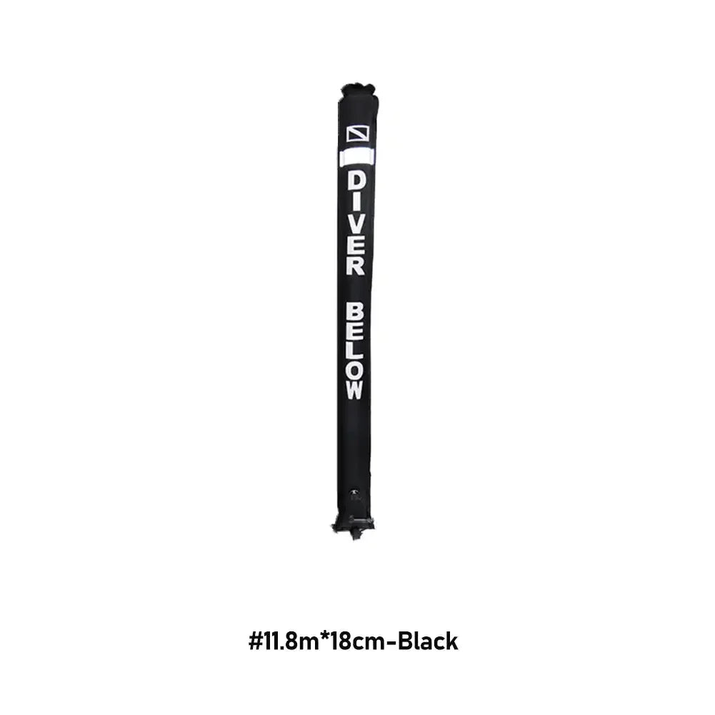 Professional Scuba Diving Safety Signal Tube - High Quality Inflatable Surface Marker Buoy (SMB) - 1.2M/1.5M/1.8M Diver Below Safety Sausage
