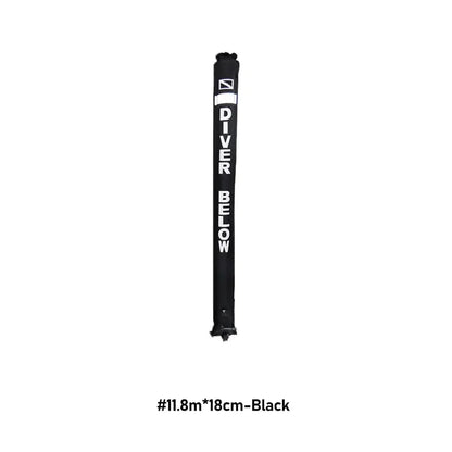 Professional Scuba Diving Safety Signal Tube - High Quality Inflatable Surface Marker Buoy (SMB) - 1.2M/1.5M/1.8M Diver Below Safety Sausage