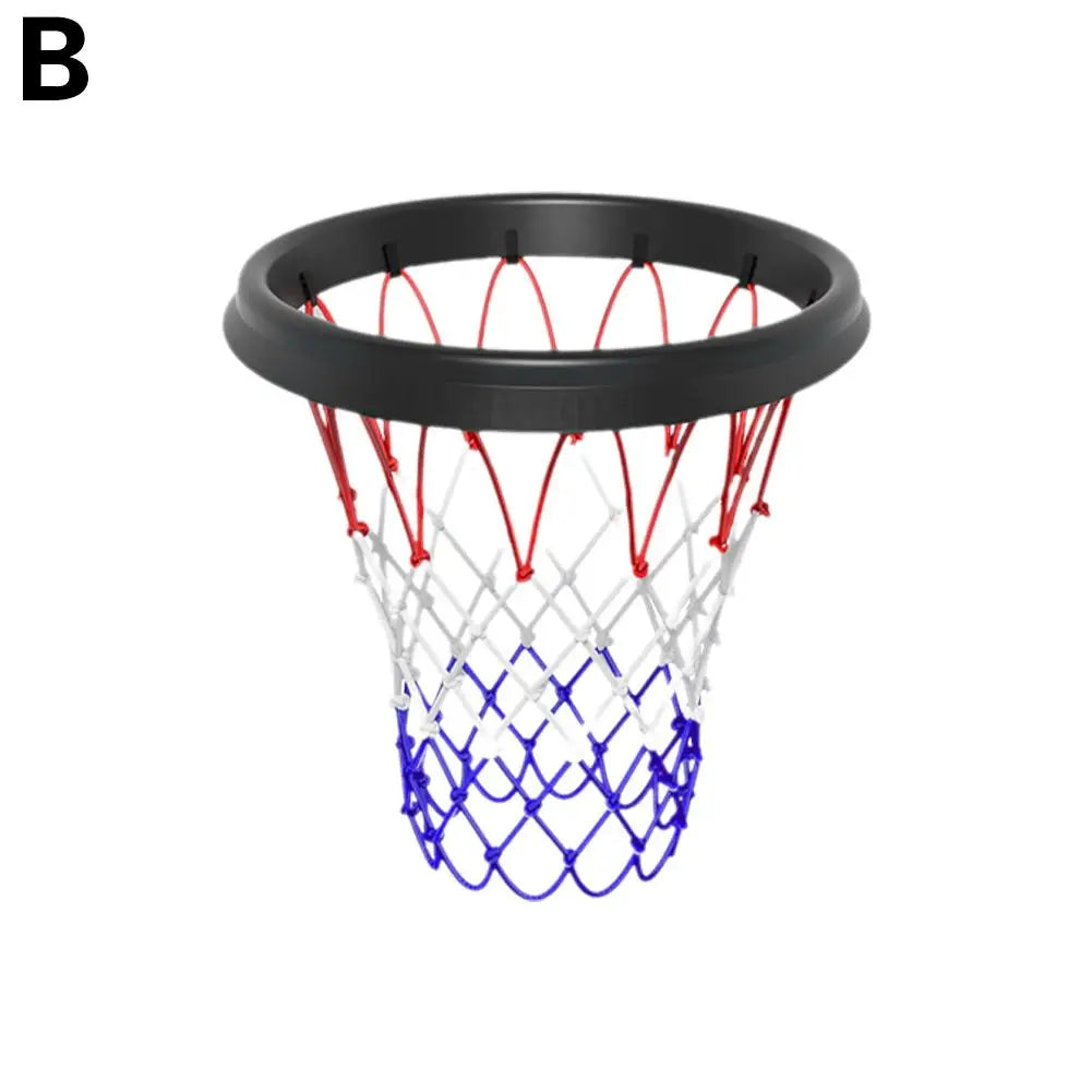 Portable Basketball Net - 45cm/17.72" TPU Professional Hoop Frame - Universal Rimless Basket Accessory