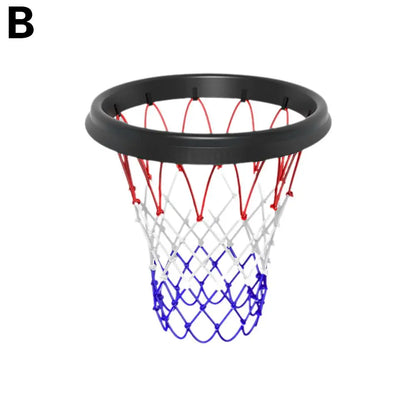 Portable Basketball Net - 45cm/17.72" TPU Professional Hoop Frame - Universal Rimless Basket Accessory