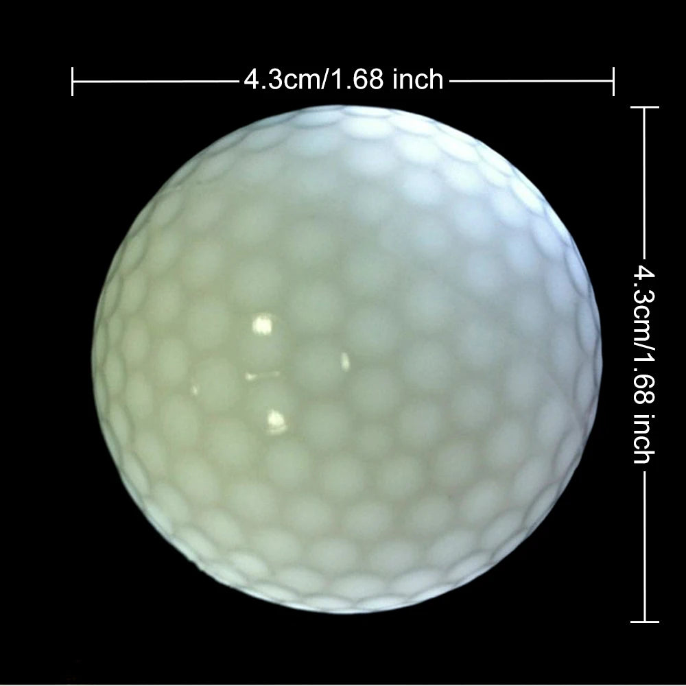 LED Golf Balls - 5 Pack Glow in the Dark Night Training Balls (Blue, Orange, Red, White, Green, Pink)