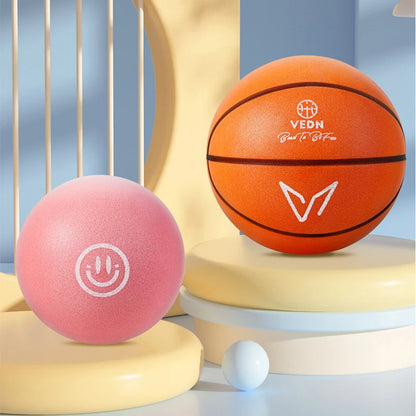 Silent Basketball for Indoor Training - Size 3/5/7 - Low Noise Rubber Ball for Indoor Courts
