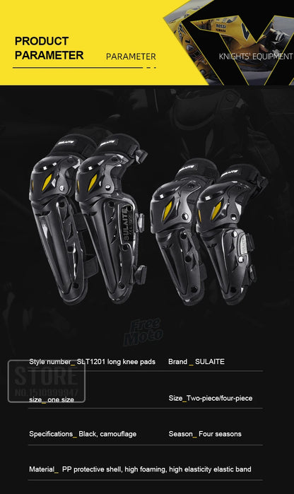 Motorcycle Knee and Elbow Protection Guards - Motocross Off-Road Racing MTB Pads