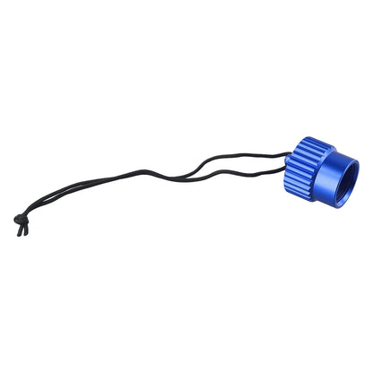 Aluminum DIN Tank Valve Dust Protection Cap - Scuba Diving Threaded Cover Plug with Multicolor Options (1 Piece)
